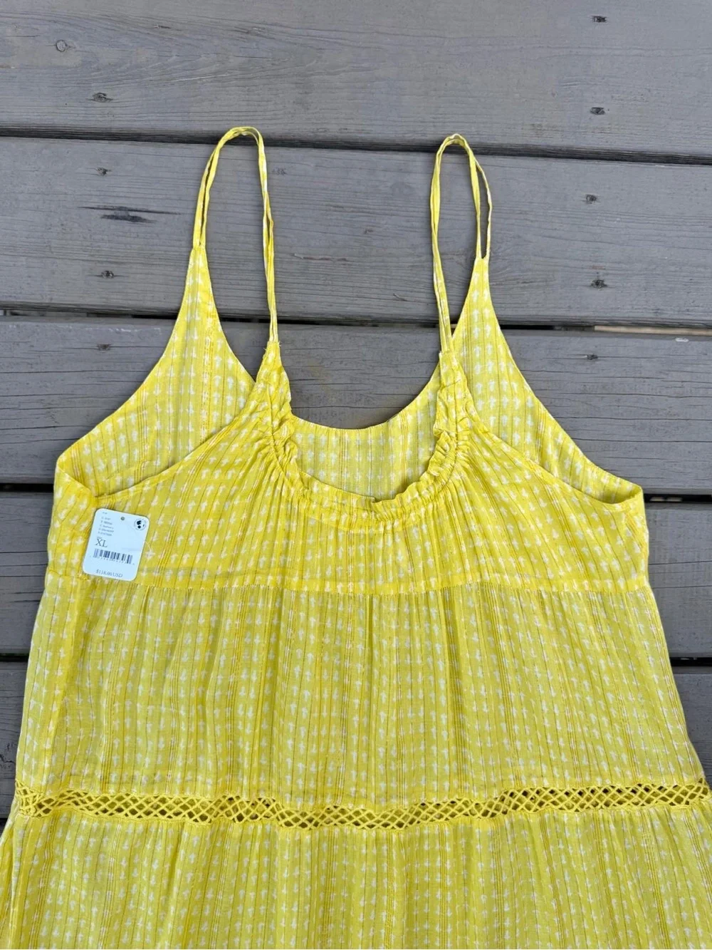 Free People Intimately  Yellow Maxi Dress